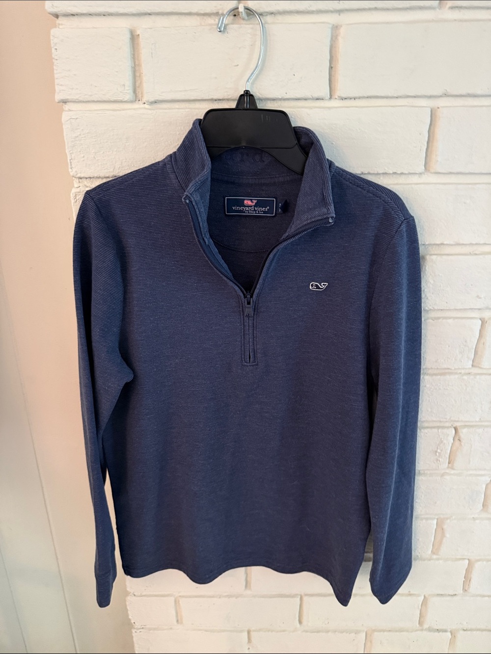 Vineyard Vines Men's Navy Half-Zip Pullover Sweater